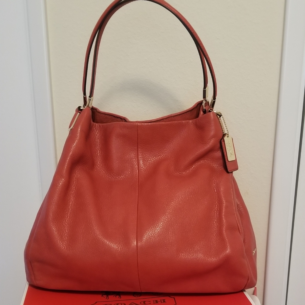 Coach Madison Phoebe Leather Shoulder Bag